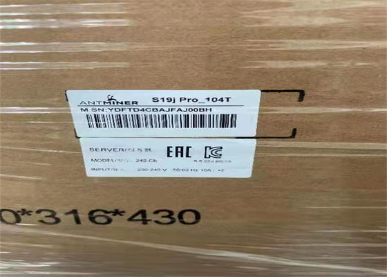 Pro3250w BTC Gebruikte de Mijnbouwmachine van Ethernetasic Bitmain Antminer S19