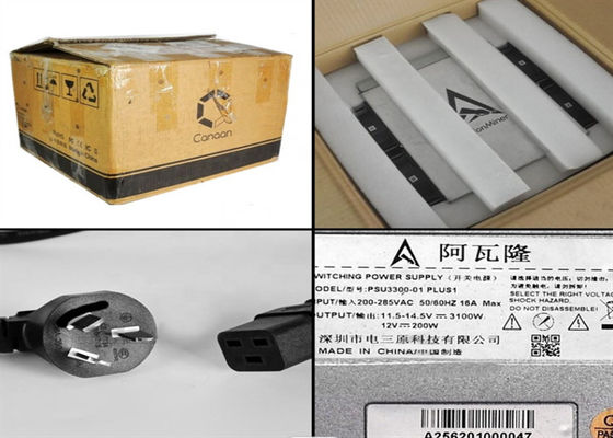 Gebruikte BTC-Crypto Mijnbouwmachine Avalon 1166 de Mijnbouwhardware van 75TH/S 3196W Asic
