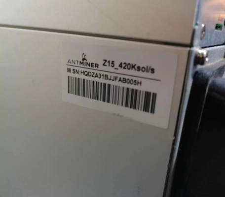 De Mijnwerker Machine Used 420Ksol/S 1510W van Bitmainantminer Z15 ZEC