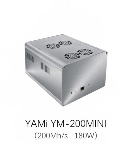 2022 gloednieuwe Mijnwerker ym-200 van YAMI Tech ETH enz. Asic MINI 200M 180W Ethash Mijnbouw